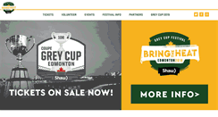 Desktop Screenshot of greycupfestival.ca