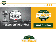 Tablet Screenshot of greycupfestival.ca